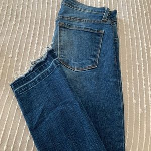 Flying monkey slit hem detail skinny jeans